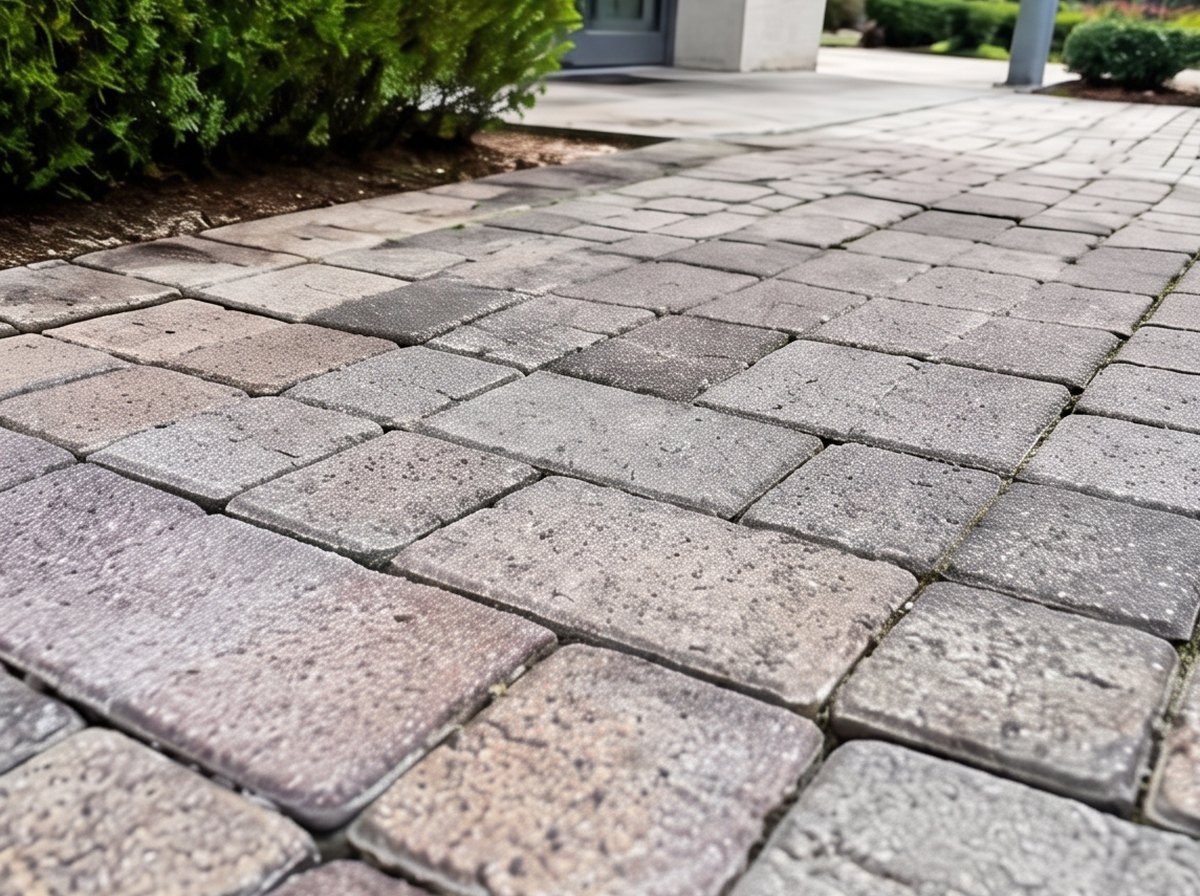 Piso externo depois do serviço