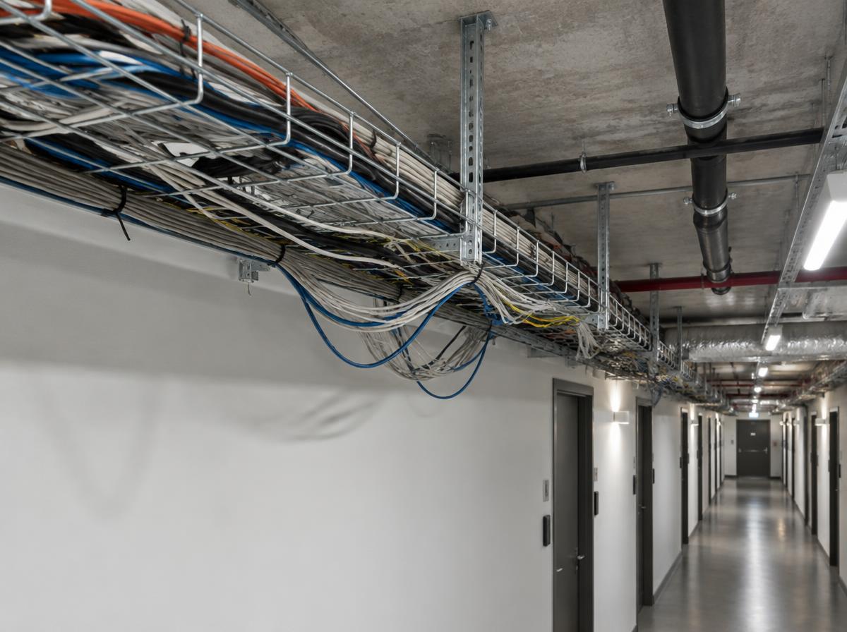 Cabeamento antes da organização