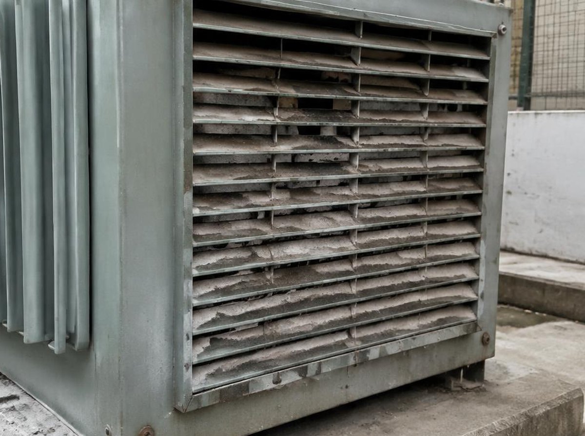Ventilação do transformador antes do serviço