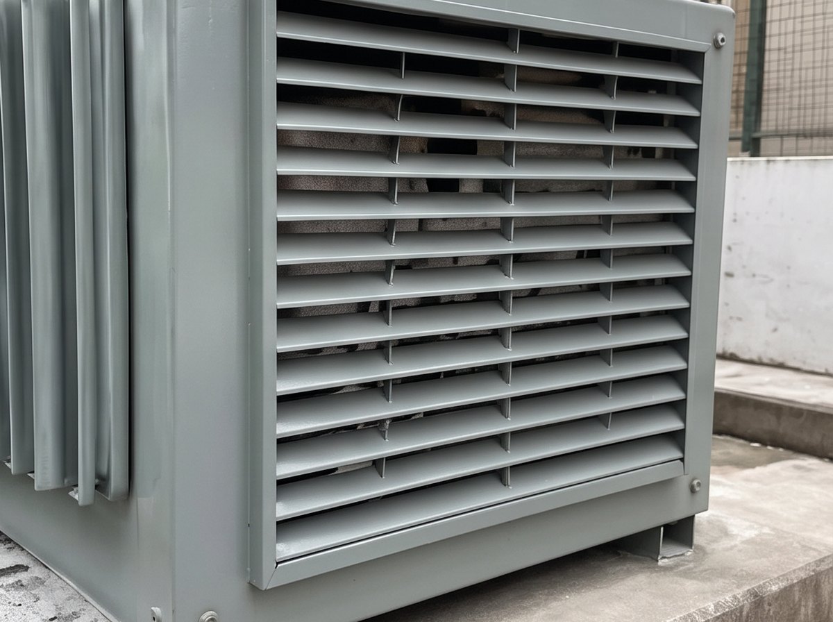 Ventilação do transformador depois do serviço