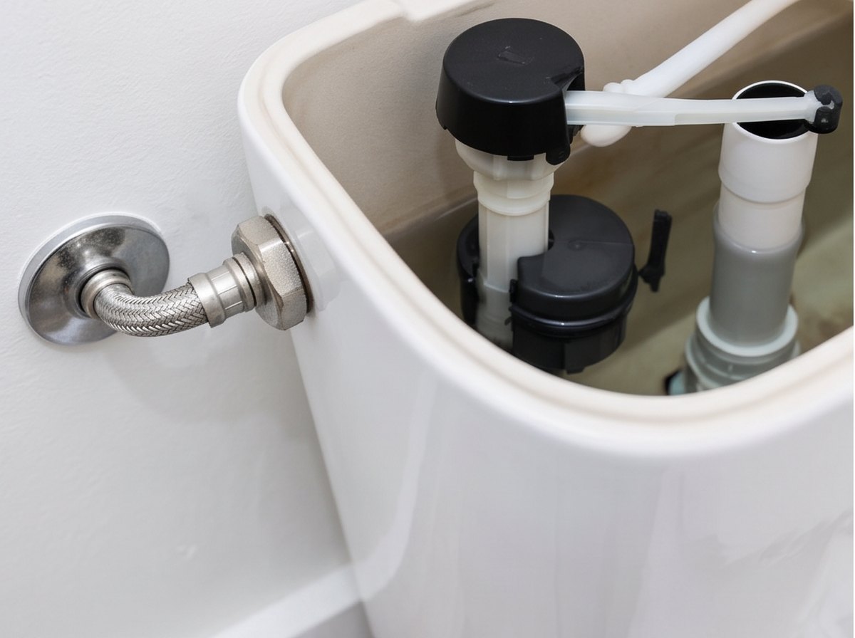 Tubulação sanitária depois do serviço