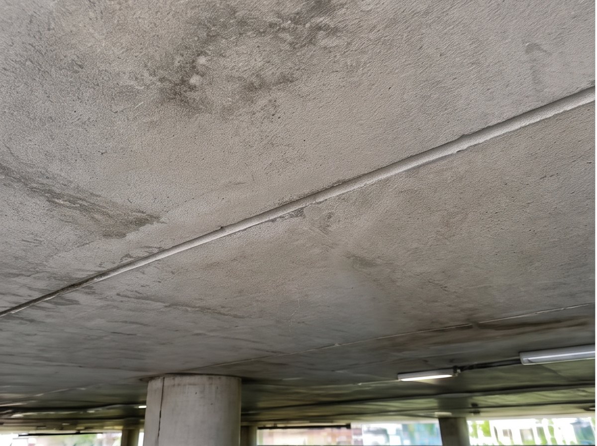 Infiltração no estacionamento depois do serviço