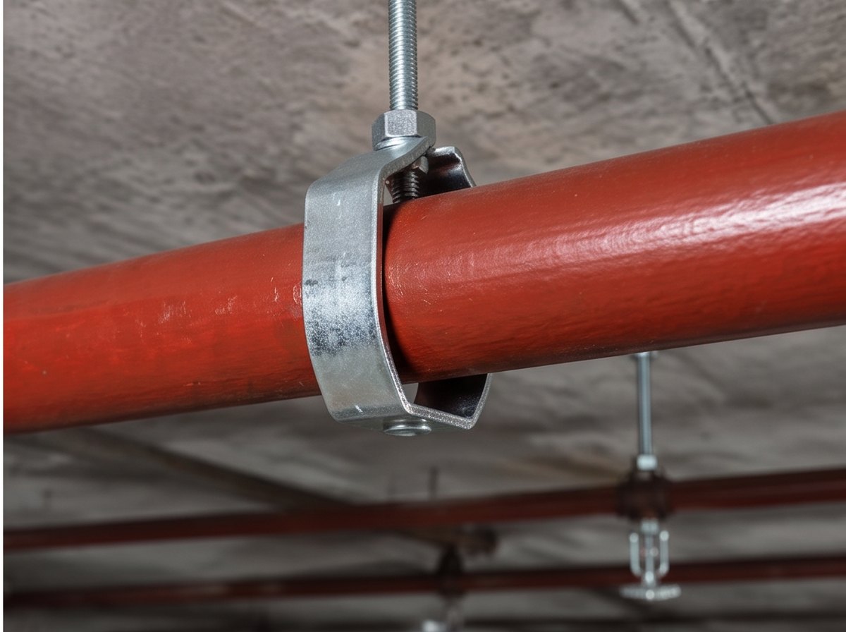 Suporte do sprinkler depois do serviço