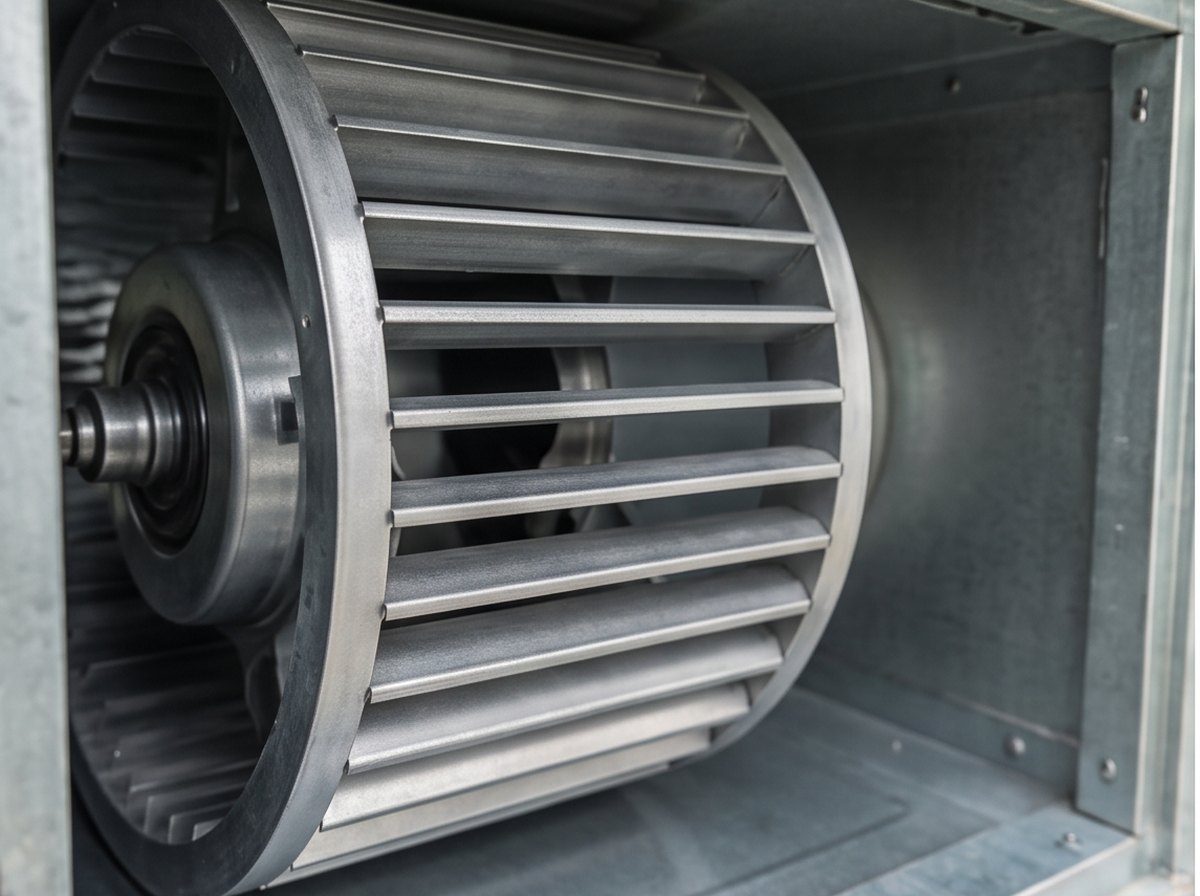 Turbina do fan coil depois do serviço