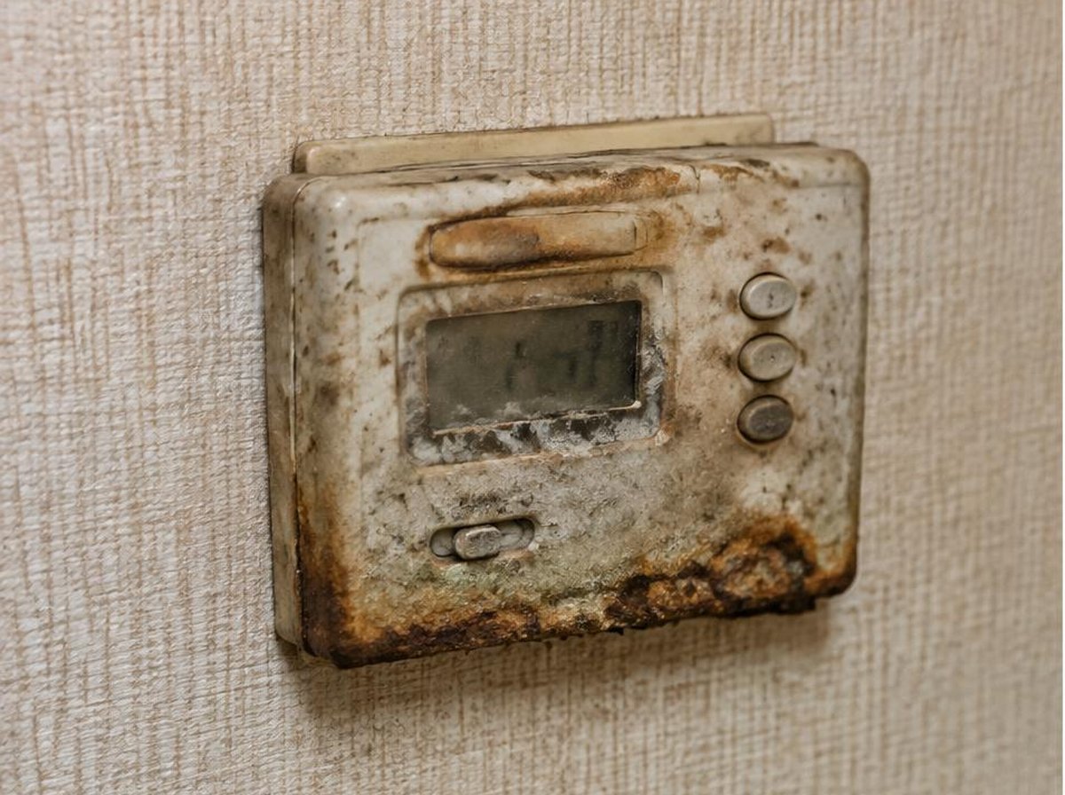 Termostato antes do serviço